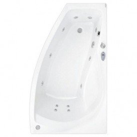 Ванна гідромасажна акрилова PoolSpa Nicole 160х80 R правая система Smart 1 білийPHAOF10ST1C0000
