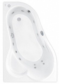 Ванна гидромассажная акриловая PoolSpa Leda 150х100 L левая система Smart 1 белый PHAE510ST1C0000