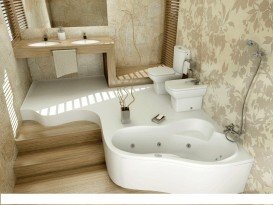 Ванна гидромассажная акриловая PoolSpa Leda 150х100 R правая система Smart 1 белый PHAE410ST1C0000