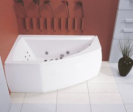 Ванна гидромассажная акриловая PoolSpa Aquamarina 175х100 L левая система Economy 1 белый PHAI310SO1C0000