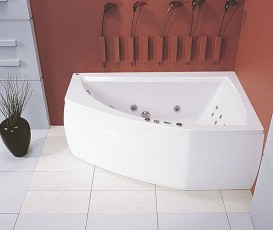 Ванна гидромассажная акриловая PoolSpa Aquamarina 175х120 R правая система Economy 1 белый PHAJ710SO1C0000