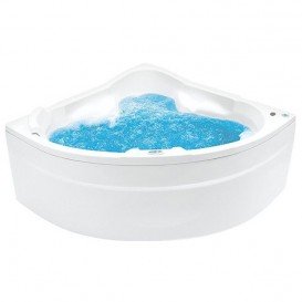 Ванна гідромасажна акрилова PoolSpa Triangel 155х155 система Economy 1 білий PHS4010SO1C0000