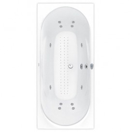 	Ванна аеро- та гідромасажна акрилова прямокутна PoolSpa Gemini 170х80 система Smart 2 білий PHPD810ST2C0000