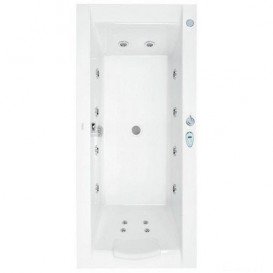 Ванна гідромасажна акрилова прямокутна PoolSpa Windsor 180х85 система Smart 1 білий PHPNT10ST1C0000