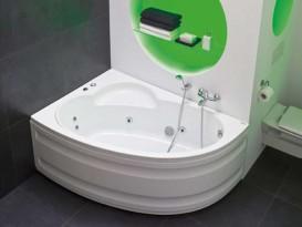 Ванна гидромассажная акриловая PoolSpa Klio Asym 150х100 L левая система Economy 1 белый PHAC210SO1C0000