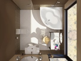 Ванна гидромассажная акриловая угловая Koller Pool Atlanta 150х150 см ATLANTA150X150EH