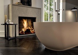 Ванна из искусственного камня Albatros коллекции Ethos 170х70 см белый матовый 01ET1FBN