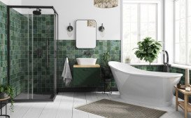 Ванна зі штучного каменю Besco Gloria 150х66 см із сифоном клік-клак хром Mineral DuraBe білий #WMD-150-GL