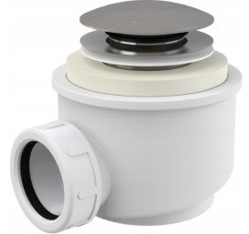 Ванна зі штучного каменю Besco Vera 170х75 см із сифоном клік-клак хром санітарний композит білий глянсовий #WKV-170-WZ