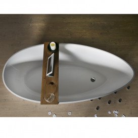 Ванна из искусственного камня Fancy Marble Dolores 170х77 см белый матовый 14170103