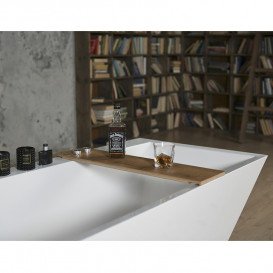 Ванна из искусственного камня Fancy Marble Edward 180х80 см белый матовый 11180003