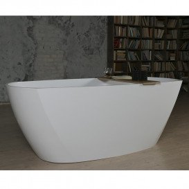 Ванна из искусственного камня Fancy Marble Albert 174,2х77,7 см белый матовый 10175103