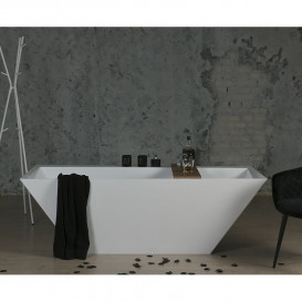 Ванна зі штучного каменю Fancy Marble Edward 180х80 см білий 11180001