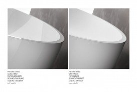 Ванна из искусственного камня Gruppo Treesse Brio 170х72 см белый матовый V297BO