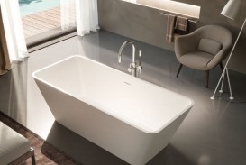 Ванна из искусственного камня Gruppo Treesse Viva 165х70 см белый глянцевый V286BL