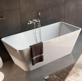 Ванна из искусственного камня Gruppo Treesse Viva 165х70 см белый глянцевый V286BL