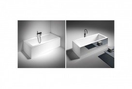 Ванна из искусственного камня Gruppo Treesse Summertime 180х85 см белый матовый Summertime185/CP