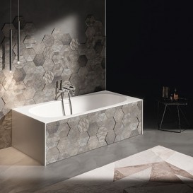 Ванна из искусственного камня Gruppo Treesse Summertime 180х85 см белый матовый Summertime185/CP