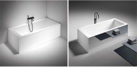 Ванна з штучного каменю Gruppo Treesse Summertime 180х80 см білий матовий Summertime 180 BIANCO OPACO