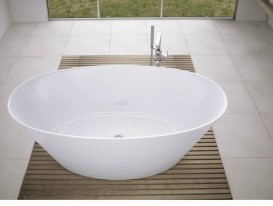 Ванна з штучного каменю Marmorin Luka 159,7х78 см окремостояча білий P_W_263_01_1597