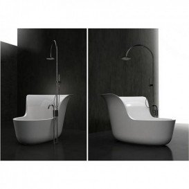 Ванна з штучного каменю Marmorin Jena 190х115,5 см окремостояча білий P 540 188 020 010