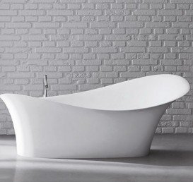 Ванна з штучного каменю Marmorin Alice 179х75 см окремостояча білий P 551 180 020 010