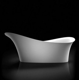 Ванна з штучного каменю Marmorin Alice 179х75 см окремостояча білий P 551 180 020 010