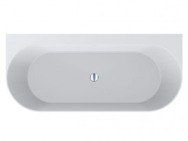Ванна із штучного каменю Miraggio Bali 170х75 см Mirasoft Technology білий матовий 0001036