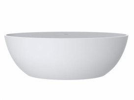 Ванна из искусственного камня Miraggio Madonna 180х80 см Mirasoft Technology белый матовый 0001041