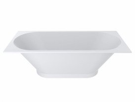 Ванна зі штучного каменю Miraggio Tasmania 180х80 см Mirasoft Technology білий матовий 0001128