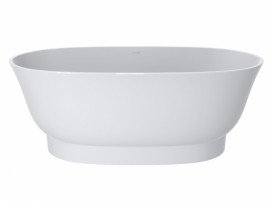 Ванна зі штучного каменю Miraggio Molly 160х80 см Miramarble білий матовий 0000978