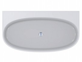 Ванна зі штучного каменю Miraggio Anna 160х85 см Miramarble білий 0001610