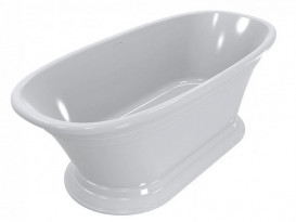 Ванна із штучного каменю Miraggio Anastasia 175x80 см литий мармур Miramarble білий 69125621