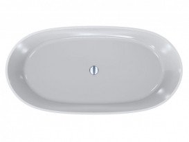 Ванна із штучного каменю Miraggio Molly 160x80 см литий мармур Miramarble білий 0002111