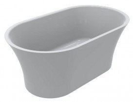 Ванна из искусственного камня Miraggio Helga 150x85 см литой мрамор Miramarble белый 0002545