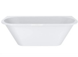 Ванна із штучного каменю Miraggio Albenia 170x70 см Miramarble глянсовий білий 0000595