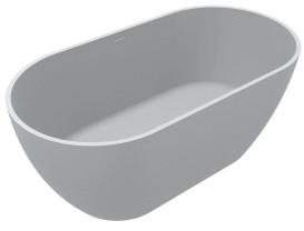 Ванна із штучного каменю Miraggio Greenland 155x80,5 см Miramarble матовий білий 8814303