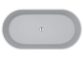 Ванна із штучного каменю Miraggio Greenland 155x80,5 см Miramarble матовий білий 8814303