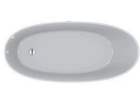 Ванна из искусственного камня Miraggio Melbourne 168,5x76 см Miramarble глянцевый белый 0001488