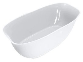 Ванна зі штучного каменю Miraggio Santorini 164,5x80,5 см Miramarble глянсовий білий 0000609