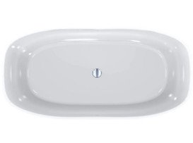 Ванна зі штучного каменю Miraggio Santorini 164,5x80,5 см Miramarble глянсовий білий 0000609