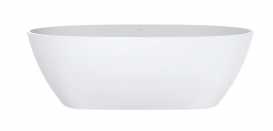 Ванна из искусственного камня Miraggio Estella 168x83 см овальная белый матовый 0000268