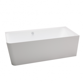 Ванна из искусственного камня PoolSpa Adapto 180x80 см асимметричная R правая с ножками и сифоном белый глянцевый PWKCR10ZPSC0000