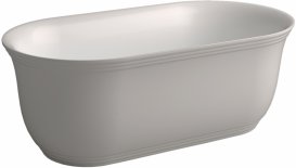 Ванна з штучного каменю PoolSpa Tuscan 150х80 см окремо стояча з сифоном білий PWKTS10ZPSC0000