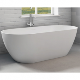 Ванна з штучного каменю Riho Bilbao 170х80 см білий матовий BS1000500000000