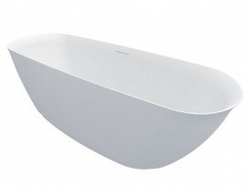 Ванна з штучного каменю Riho Bilo 165х77 см білий матовий BS6500500000000