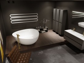 Ванна з штучного каменю Riho Oviedo 160х160 см білий матовий BS5000500000000