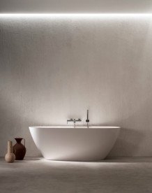 Ванна из искусственного камня Roca Ariane 180х80 см отдельно стоящая Stonex® белый A248669000