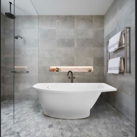 Ванна з штучного каменю Rock Design Лагуна R 150x100 білий 1LR150100