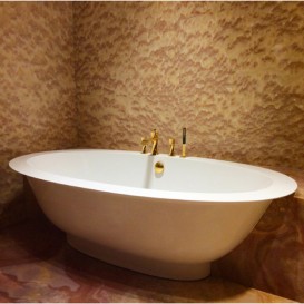 Ванна из искусственного камня Rock Design Гармония Плюс 202х110 белый 1GP202110